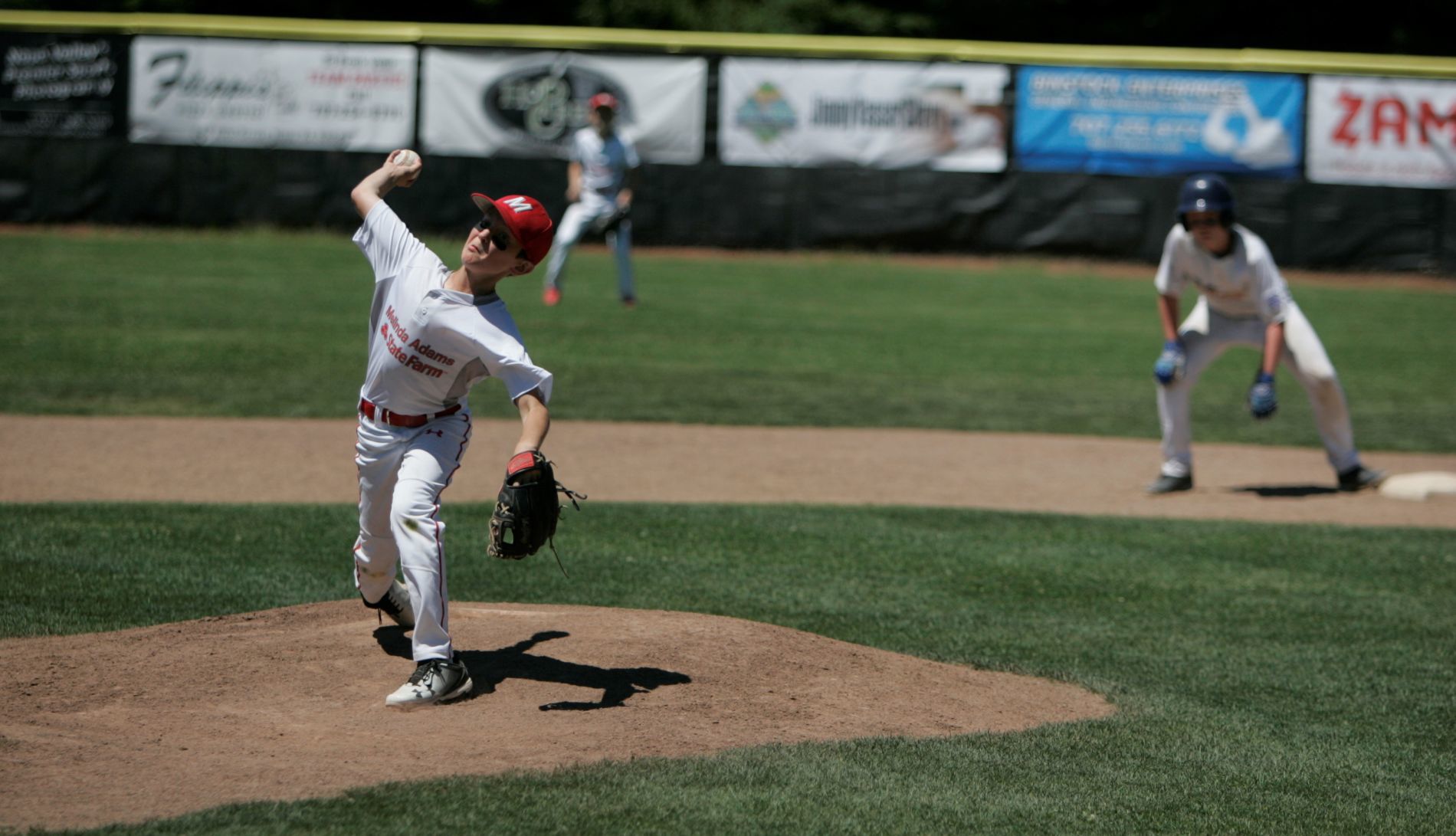 Melinda Adams State Farm Insurance pitcher Connor Zuehlsdorff